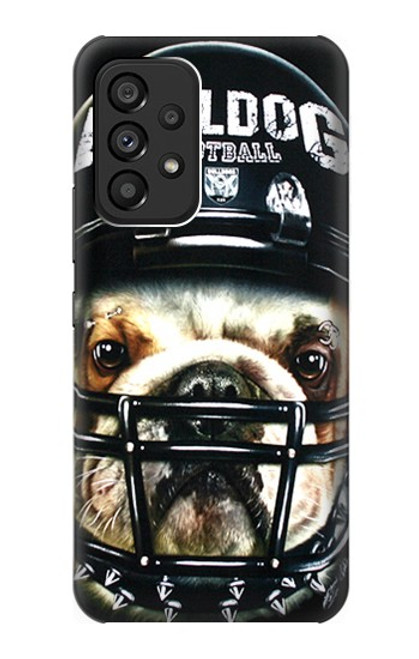 S0098 Bulldog American Football Hülle Schutzhülle Taschen für Samsung Galaxy A53 5G
