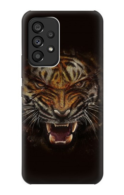 S0575 Tiger Face Hülle Schutzhülle Taschen für Samsung Galaxy A53 5G