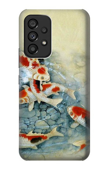 S1654 Koi Carp Fish Art Painting Hülle Schutzhülle Taschen für Samsung Galaxy A53 5G