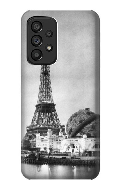 S2350 Old Paris Eiffel Tower Hülle Schutzhülle Taschen für Samsung Galaxy A53 5G