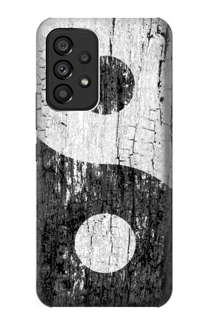 S2489 Yin Yang Wood Graphic Printed Hülle Schutzhülle Taschen für Samsung Galaxy A53 5G