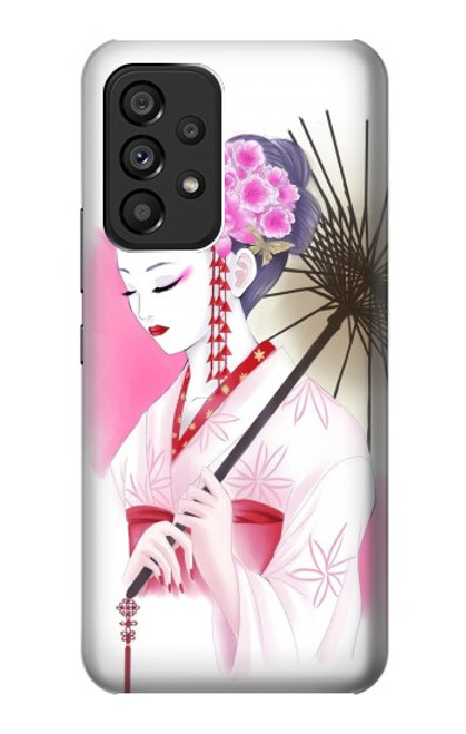 S2579 Japanese Traditional Geisha Kimono Hülle Schutzhülle Taschen für Samsung Galaxy A53 5G