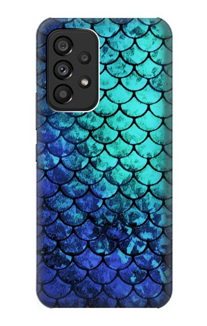 S3047 Green Mermaid Fish Scale Hülle Schutzhülle Taschen für Samsung Galaxy A53 5G