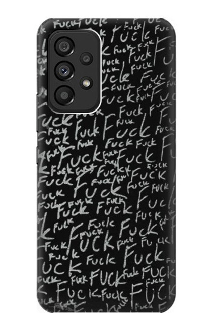 S3478 Funny Words Blackboard Hülle Schutzhülle Taschen für Samsung Galaxy A53 5G