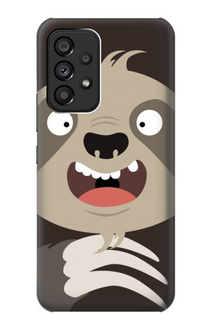 S3855 Sloth Face Cartoon Hülle Schutzhülle Taschen für Samsung Galaxy A53 5G