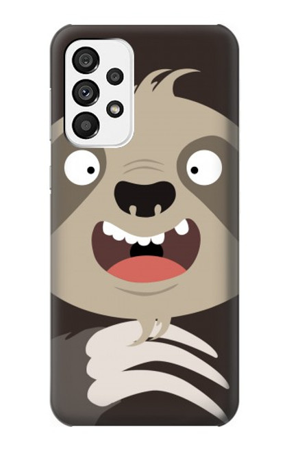 S3855 Sloth Face Cartoon Hülle Schutzhülle Taschen für Samsung Galaxy A73 5G