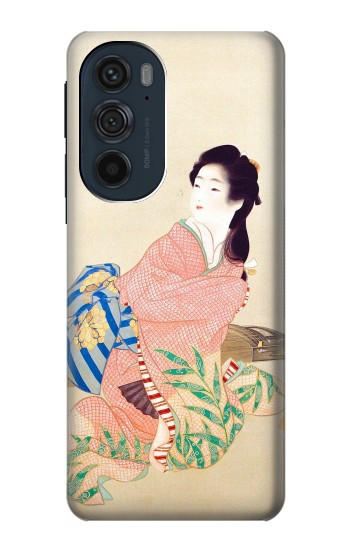 S0889 Japan Art Kimono Hülle Schutzhülle Taschen für Motorola Edge 30 Pro