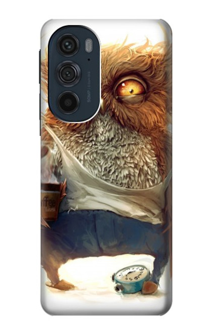 S1133 Wake up Owl Hülle Schutzhülle Taschen für Motorola Edge 30 Pro