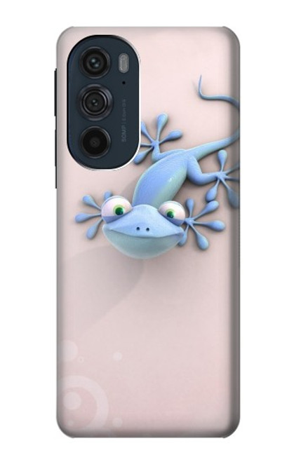 S1631 Funny Gecko Lizard Hülle Schutzhülle Taschen für Motorola Edge 30 Pro