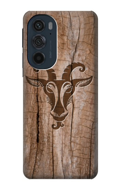 S2183 Goat Wood Graphic Printed Hülle Schutzhülle Taschen für Motorola Edge 30 Pro