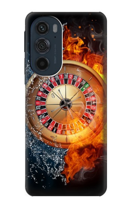 S2289 Roulette Casino Gamble Hülle Schutzhülle Taschen für Motorola Edge 30 Pro