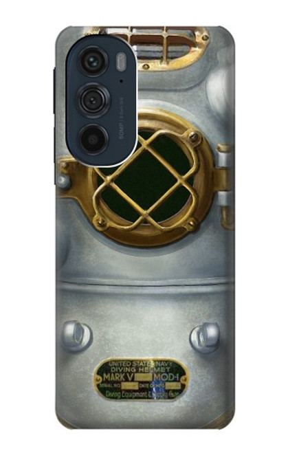S2646 Vintage Deep Sea Diver Helmet Hülle Schutzhülle Taschen für Motorola Edge 30 Pro