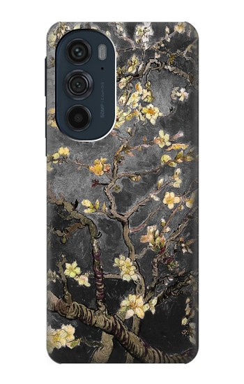 S2664 Black Blossoming Almond Tree Van Gogh Hülle Schutzhülle Taschen für Motorola Edge 30 Pro