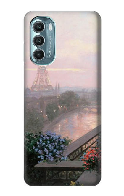 S1443 Terrace in Paris Eifel Hülle Schutzhülle Taschen für Motorola Moto G Stylus 5G (2022)