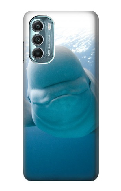 S1801 Beluga Whale Smile Whale Hülle Schutzhülle Taschen für Motorola Moto G Stylus 5G (2022)