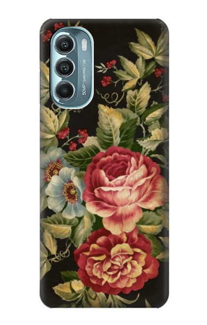S3013 Vintage Antique Roses Hülle Schutzhülle Taschen für Motorola Moto G Stylus 5G (2022)