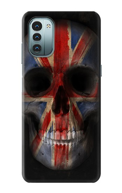 S3848 United Kingdom Flag Skull Hülle Schutzhülle Taschen für Nokia G11, G21