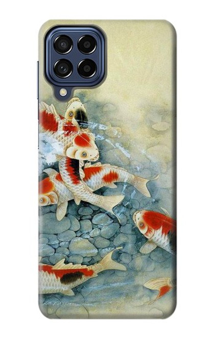 S1654 Koi Carp Fish Art Painting Hülle Schutzhülle Taschen für Samsung Galaxy M53