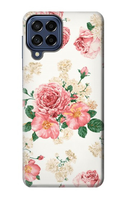 S1859 Rose Pattern Hülle Schutzhülle Taschen für Samsung Galaxy M53