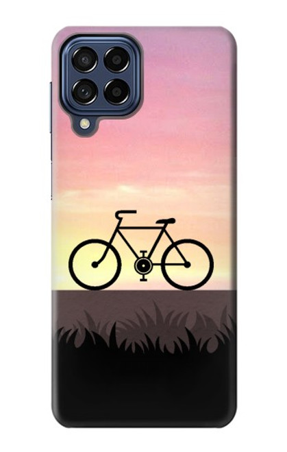 S3252 Bicycle Sunset Hülle Schutzhülle Taschen für Samsung Galaxy M53