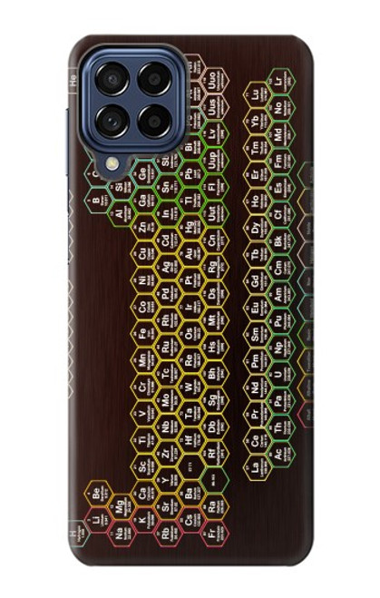 S3544 Neon Honeycomb Periodic Table Hülle Schutzhülle Taschen für Samsung Galaxy M53