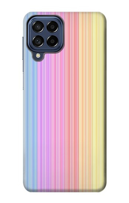S3849 Colorful Vertical Colors Hülle Schutzhülle Taschen für Samsung Galaxy M53