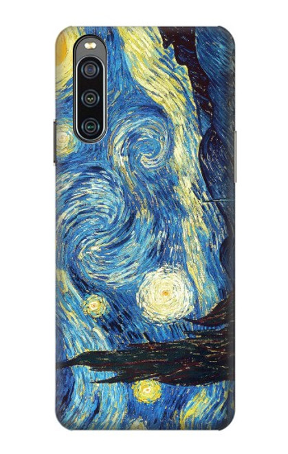 S0213 Van Gogh Starry Nights Hülle Schutzhülle Taschen für Sony Xperia 10 IV