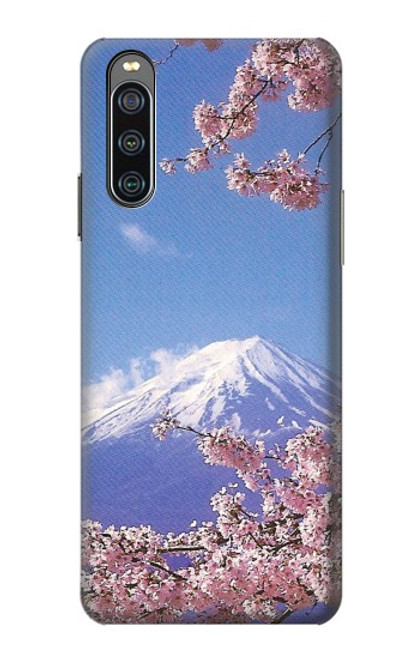 S1060 Mount Fuji Sakura Cherry Blossom Hülle Schutzhülle Taschen für Sony Xperia 10 IV