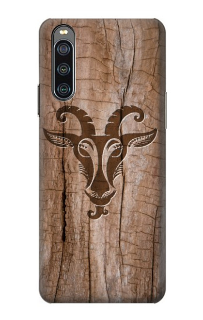 S2183 Goat Wood Graphic Printed Hülle Schutzhülle Taschen für Sony Xperia 10 IV