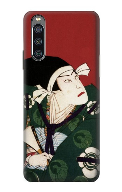 S2498 Japan Art Toyohara Kunichika Hülle Schutzhülle Taschen für Sony Xperia 10 IV