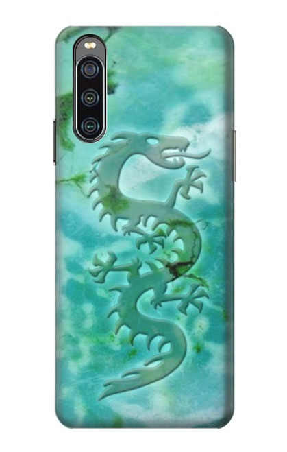 S2653 Dragon Green Turquoise Stone Graphic Hülle Schutzhülle Taschen für Sony Xperia 10 IV