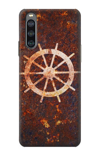 S2766 Ship Wheel Rusty Texture Hülle Schutzhülle Taschen für Sony Xperia 10 IV