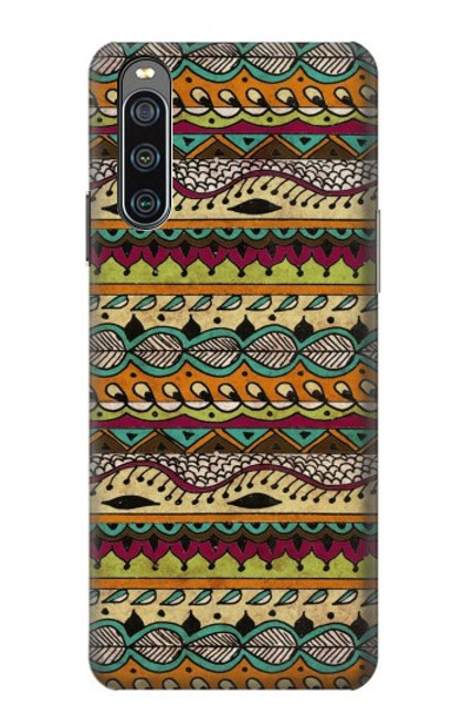 S2860 Aztec Boho Hippie Pattern Hülle Schutzhülle Taschen für Sony Xperia 10 IV