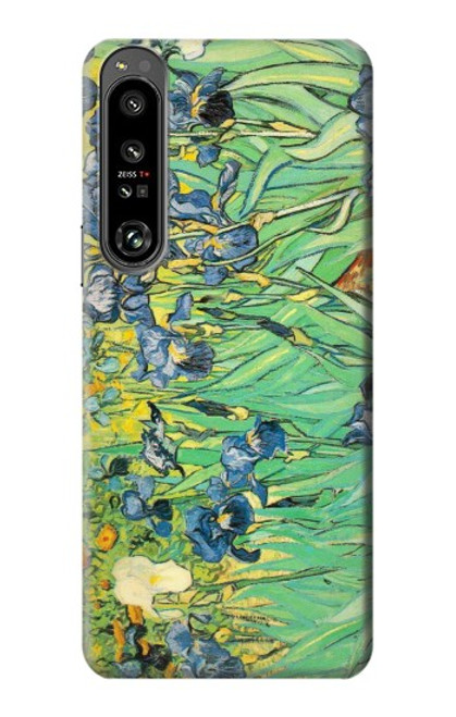 S0210 Van Gogh Irises Hülle Schutzhülle Taschen für Sony Xperia 1 IV