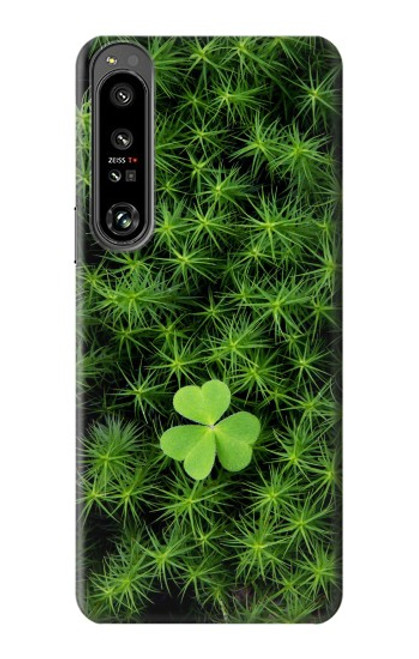 S0358 Clover Lucky Leaf Hülle Schutzhülle Taschen für Sony Xperia 1 IV