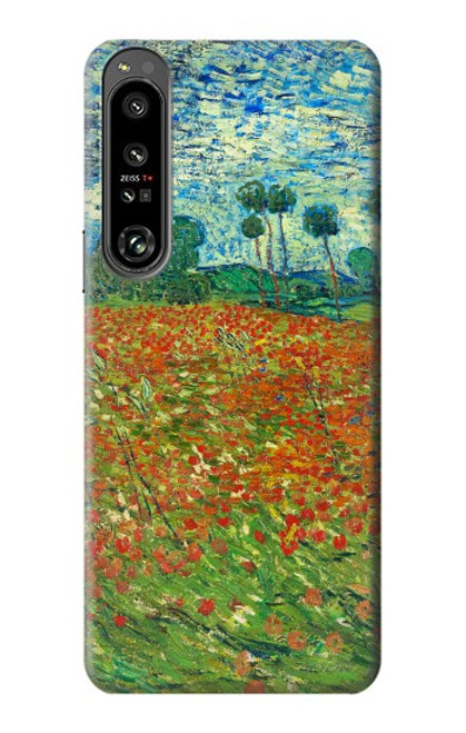 S2681 Field Of Poppies Vincent Van Gogh Hülle Schutzhülle Taschen für Sony Xperia 1 IV