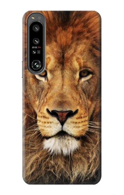S2870 Lion King of Beasts Hülle Schutzhülle Taschen für Sony Xperia 1 IV