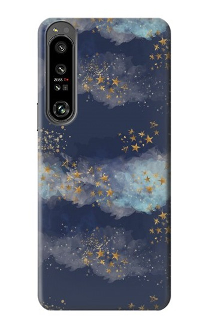 S3364 Gold Star Sky Hülle Schutzhülle Taschen für Sony Xperia 1 IV