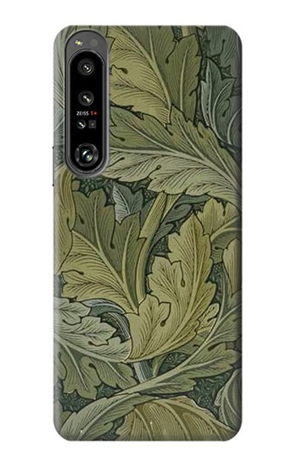 S3790 William Morris Acanthus Leaves Hülle Schutzhülle Taschen für Sony Xperia 1 IV