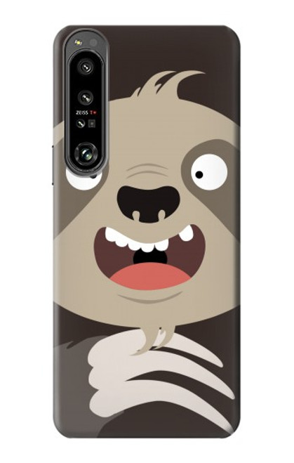 S3855 Sloth Face Cartoon Hülle Schutzhülle Taschen für Sony Xperia 1 IV