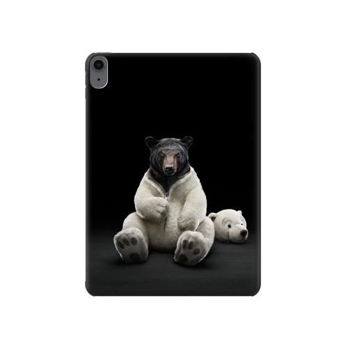 S0878 Black Bear Hülle Schutzhülle Taschen für iPad Air (2020, 2022), Air 11 (2024,2025,2026), Pro 11 (2022)
