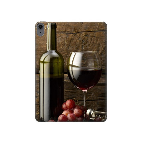 S1316 Grapes Bottle and Glass of Red Wine Hülle Schutzhülle Taschen für iPad Air (2020, 2022), Air 11 (2024,2025,2026), Pro 11 (2022)