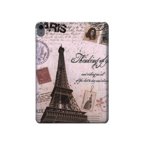 S2211 Paris Postcard Eiffel Tower Hülle Schutzhülle Taschen für iPad Air (2020, 2022), Air 11 (2024,2025,2026), Pro 11 (2022)