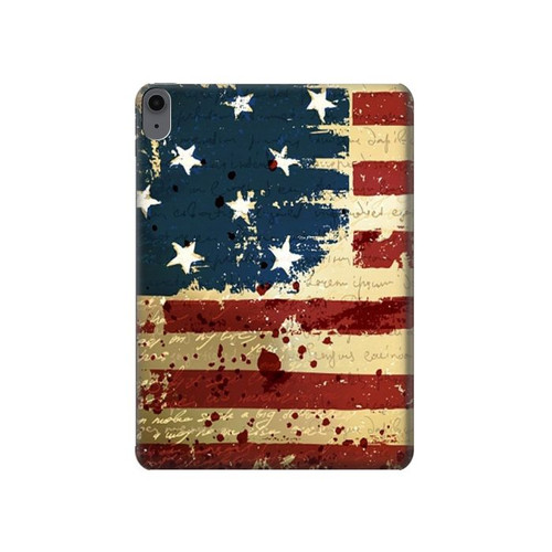 S2349 Old American Flag Hülle Schutzhülle Taschen für iPad Air (2020, 2022), Air 11 (2024,2025,2026), Pro 11 (2022)