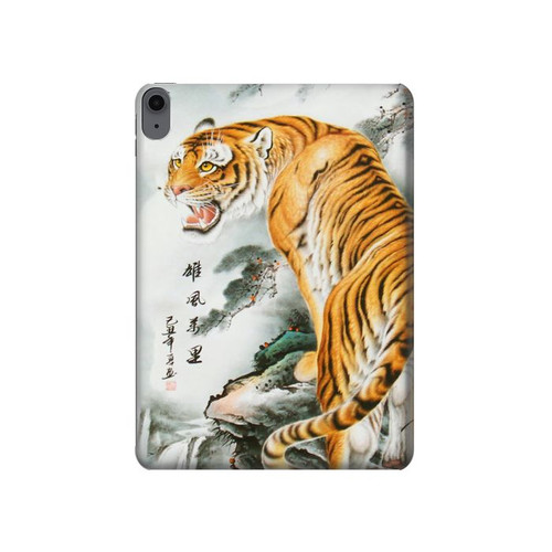 S2750 Oriental Chinese Tiger Painting Hülle Schutzhülle Taschen für iPad Air (2020, 2022), Air 11 (2024,2025,2026), Pro 11 (2022)