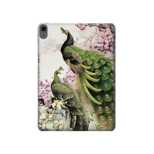 S2773 Peacock Chinese Brush Painting Hülle Schutzhülle Taschen für iPad Air (2020, 2022), Air 11 (2024,2025,2026), Pro 11 (2022)