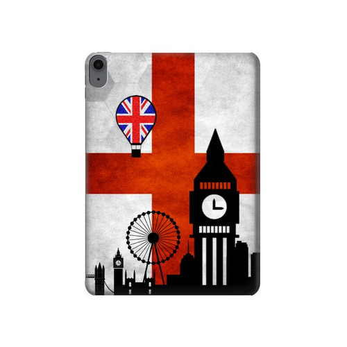 S2979 England Football Soccer Hülle Schutzhülle Taschen für iPad Air (2020, 2022), Air 11 (2024,2025,2026), Pro 11 (2022)
