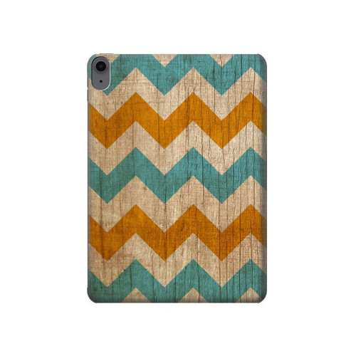 S3033 Vintage Wood Chevron Graphic Printed Hülle Schutzhülle Taschen für iPad Air (2020, 2022), Air 11 (2024,2025,2026), Pro 11 (2022)