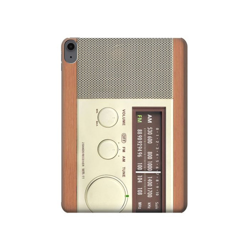 S3165 FM AM Wooden Receiver Graphic Hülle Schutzhülle Taschen für iPad Air (2020, 2022), Air 11 (2024,2025,2026), Pro 11 (2022)
