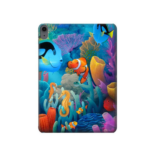S3227 Underwater World Cartoon Hülle Schutzhülle Taschen für iPad Air (2020, 2022), Air 11 (2024,2025,2026), Pro 11 (2022)